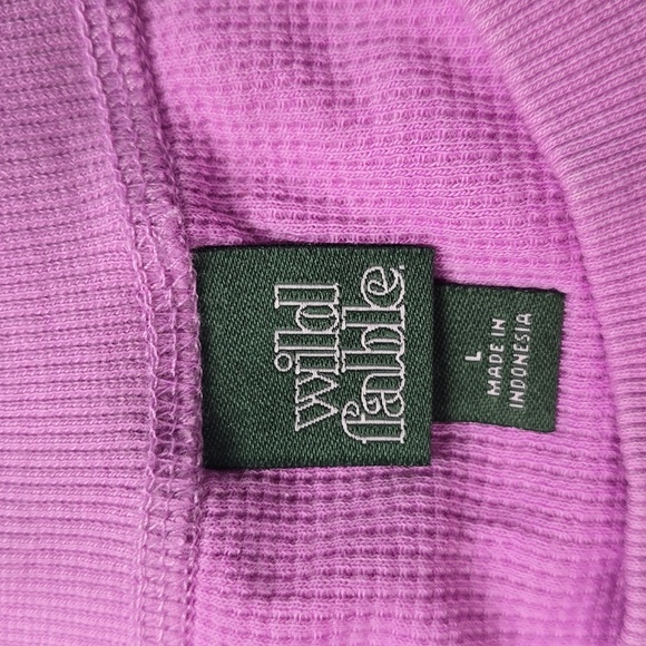 Oversized Thermal Mix Tunic T-Shirt | Wild Fable | Large - Picture 5 of 7